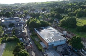 Solar panel installation on the roof of the Brothers Cider Mill