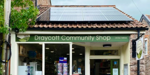 Draycott Community Shop - solar panel installation - Solarsense