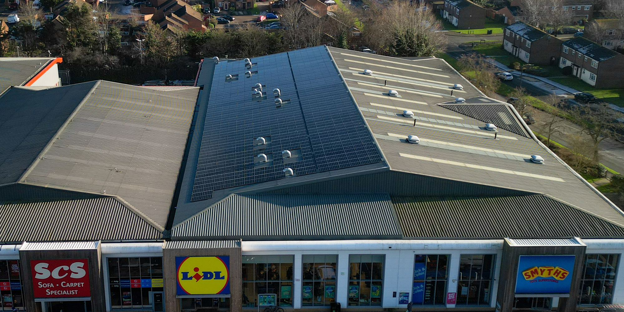 Lidl supermarket - solar panel installation
